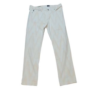 Adriano Goldschmied The Stilt Cigarette Jean, size 31R, zigzag light pink&white.